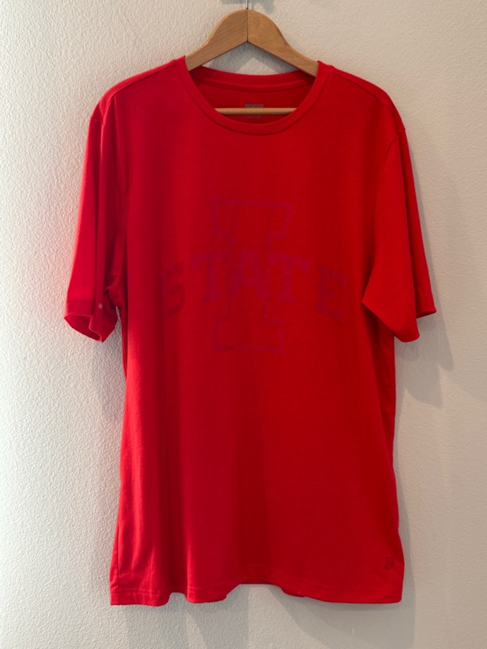 Iowa State Cyclones Red Ghost Print Short-Sleeve Men's‎ Shirt XL